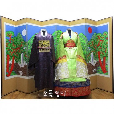 흑관복과녹원삼-각대별도
